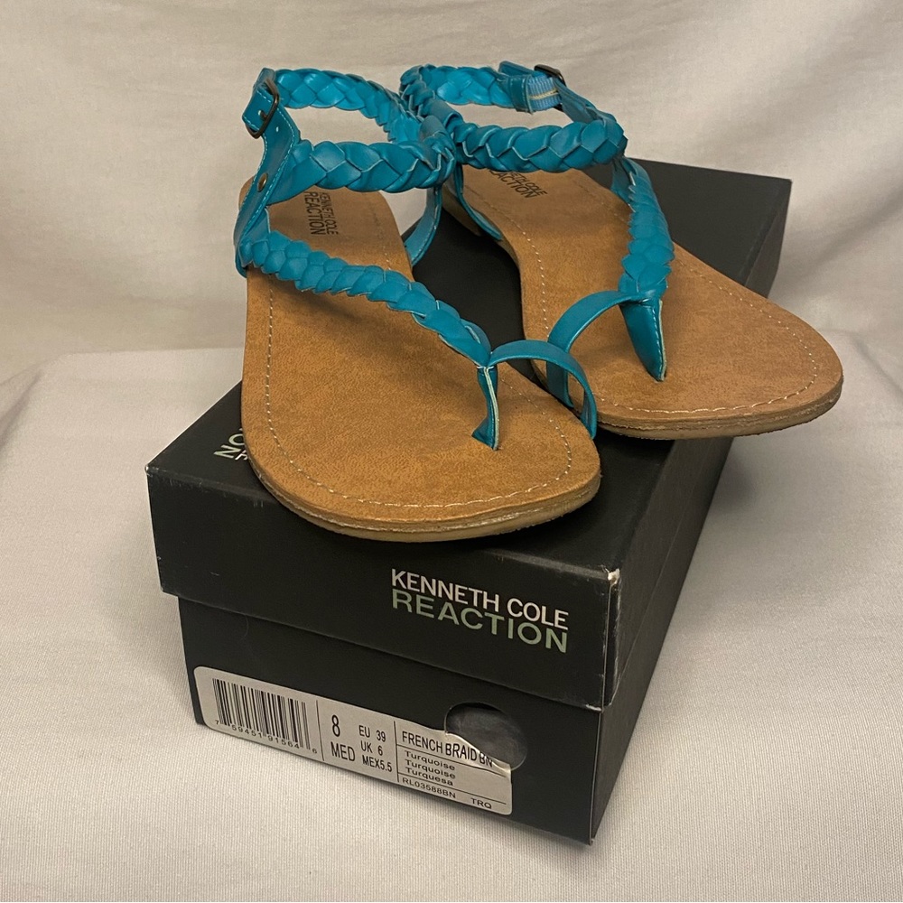 Kenneth Cole Turquoise Sandals Women’s Size 8